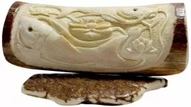 Композиция из бивня мамонта "Хранители лотоса"