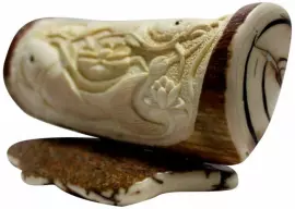 Композиция из бивня мамонта "Хранители лотоса"