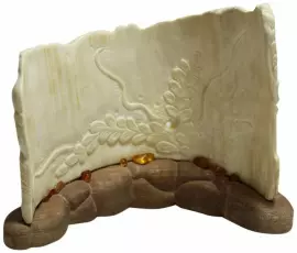 Композиция из бивня мамонта "Морские рыбки"