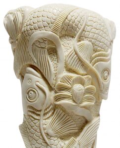 Mammoth tusk composition "Guardians of Harmony"