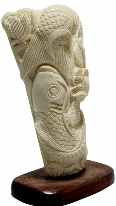 Mammoth tusk composition "Guardians of Harmony"