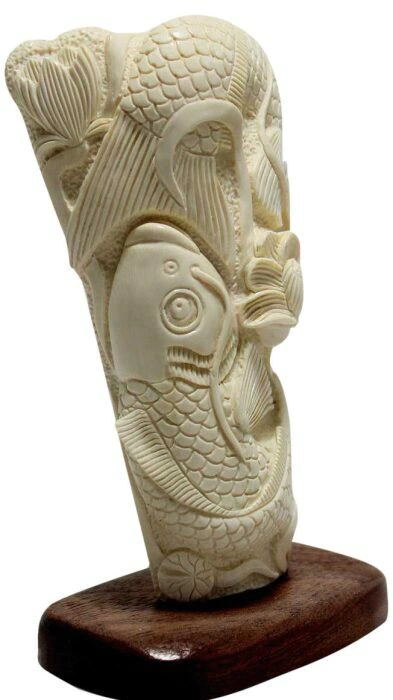 Mammoth tusk composition "Guardians of Harmony"