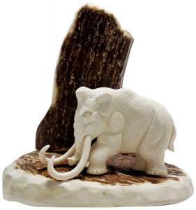 Mammoth tusk composition "Mammoth at the mountain"