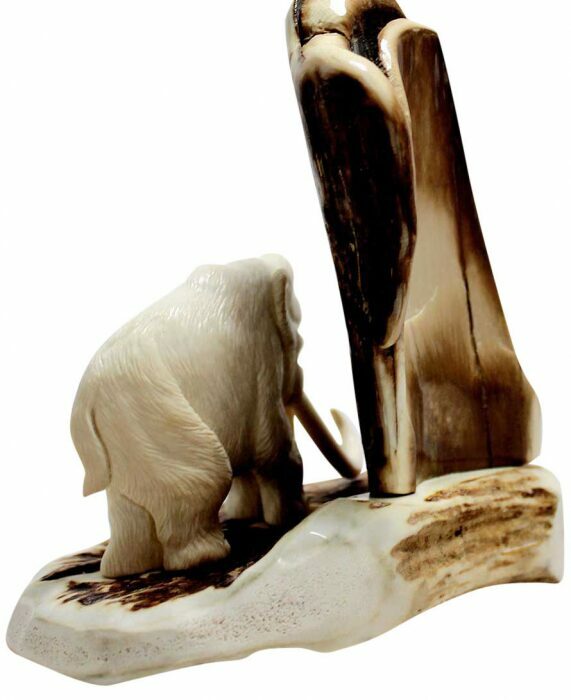 Mammoth tusk composition "Mammoth at the mountain"