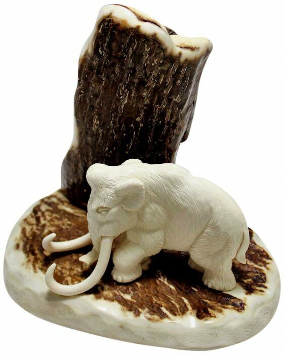 Mammoth tusk composition "Mammoth at the mountain"