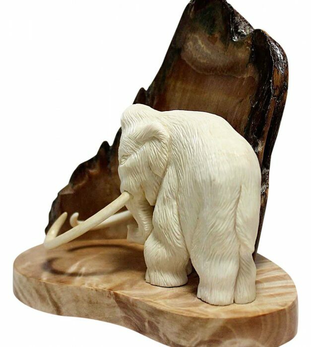 Mammoth tusk composition "Rock art"