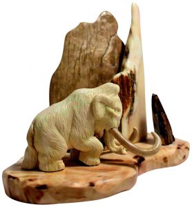 Mammoth tusk composition "Under the rock"