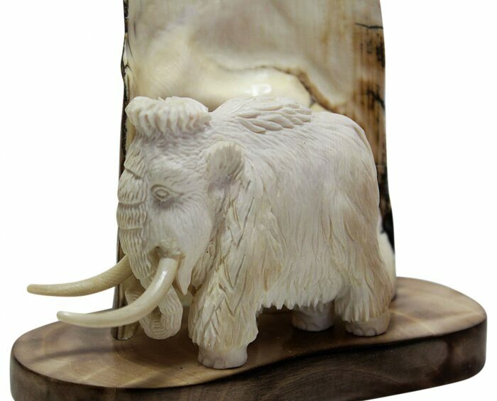 Mammoth tusk composition "Mammoth under a rock"