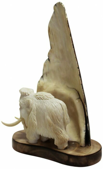 Mammoth tusk composition "Mammoth under a rock"
