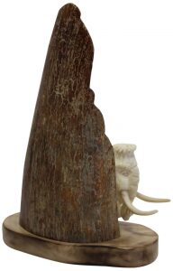 Mammoth tusk composition "Mammoth under a rock"