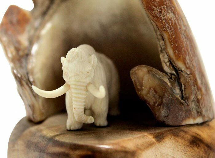 Mammoth tusk composition "Cave"