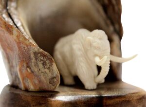 Mammoth tusk composition "Cave"