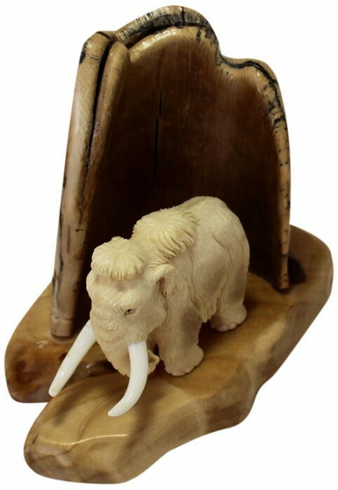 Composition of a mammoth tusk "Ice Age"