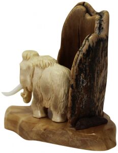 Composition of a mammoth tusk "Ice Age"