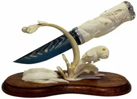 Авторский нож "Карпы Кои"