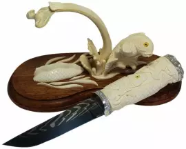 Авторский нож "Карпы Кои"