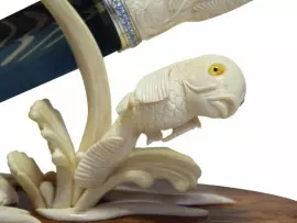 Авторский нож "Карпы Кои"