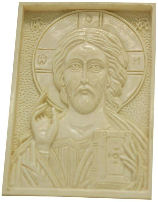Icon of the mammoth tusk "Christ the Savior"