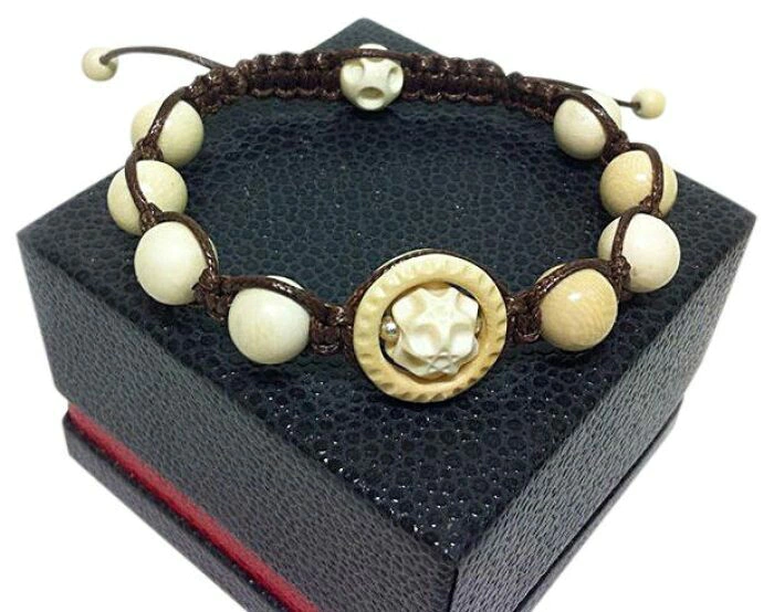 Mammoth tusk bracelet "Star of Life"