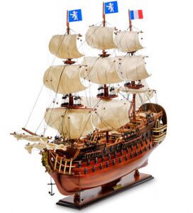 Модель французского линейного корабля 1668г. "Le Royal Louis"