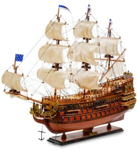 Модель французского линейного корабля 1669г. "Le Soleil Royal"