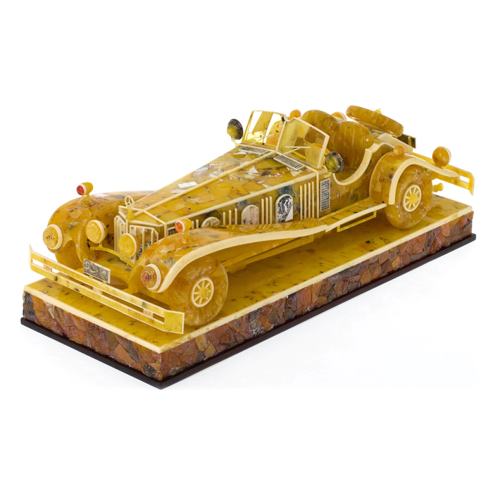 Souvenir made of amber "Mercedes"
