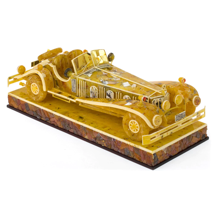 Souvenir made of amber "Mercedes"