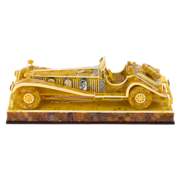 Souvenir made of amber "Mercedes"