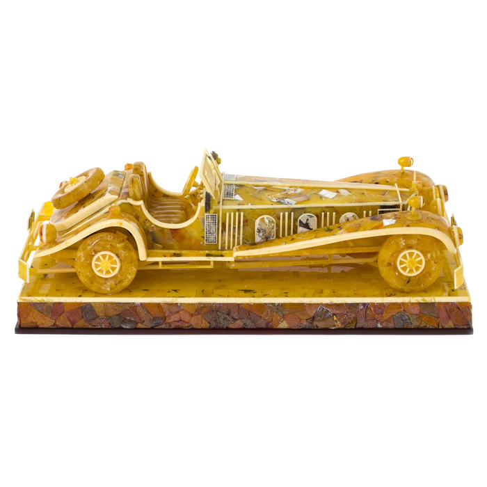 Souvenir made of amber "Mercedes"