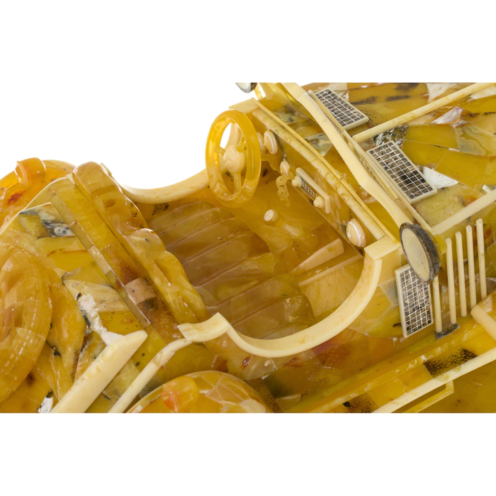 Souvenir made of amber "Mercedes"