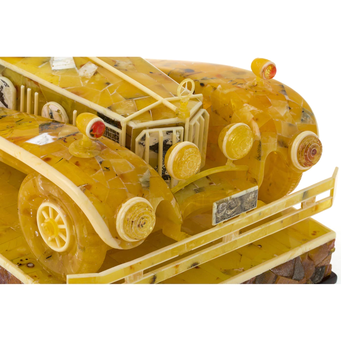 Souvenir made of amber "Mercedes"