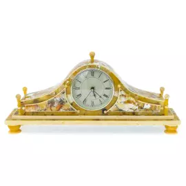 Часы каминные из янтаря