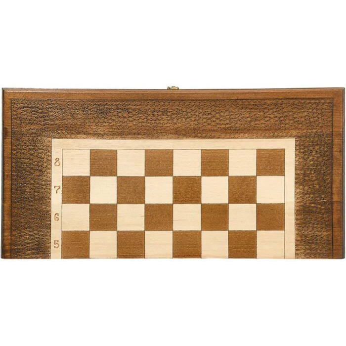Carved chess, backgammon and checkers from the beech "Path" medium