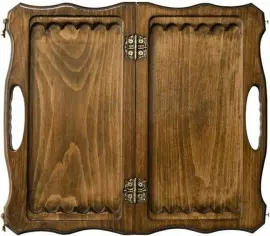 Игровой набор резной "Горные вершины" малый (шахматы, нарды и шашки) с ручкой Игровой набор резной "Горные вершины" малый (шахматы, нарды и шашки) с ручкой