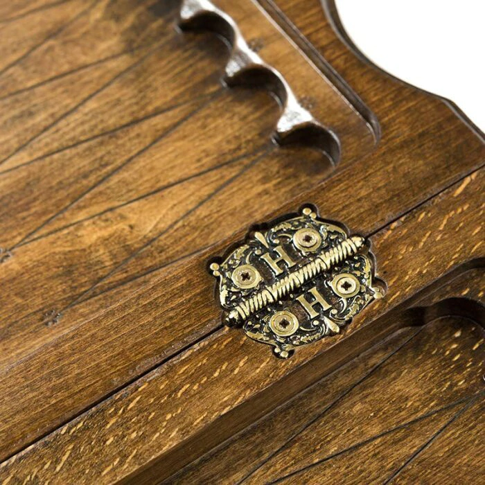 Small carved "Crown of the Monarch" game set (chess, backgammon and checkers)