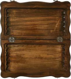 Игровой набор резной "Волна" малый (шахматы и нарды)