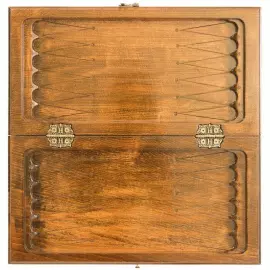 Игровой набор резной "Гренадин" малый (шахматы, нарды и шашки)