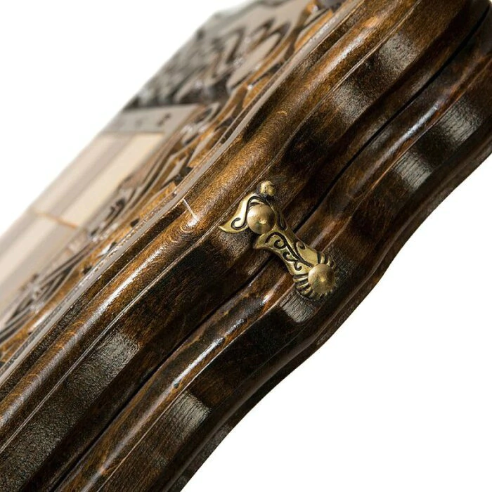 Carved "Wave" game set (chess and backgammon)