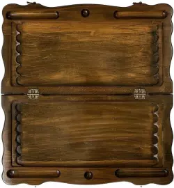 Игровой набор резной "Волна" (шахматы и нарды)