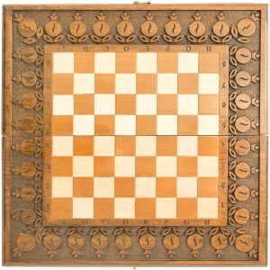 Игровой набор резной "Гренадин" (шахматы, нарды и шашки)