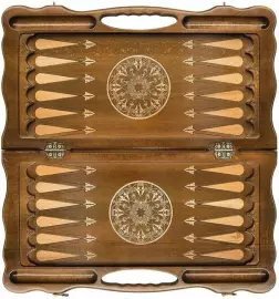 Резные шахматы, нарды и шашки из бука "Аллюр"