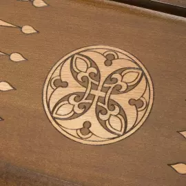 Резные шахматы, нарды и шашки из бука "Модерн" с ручкой