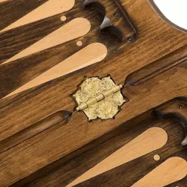 Резные шахматы, нарды и шашки из бука "Лилия"