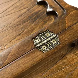 Резные шахматы, нарды и шашки из бука "Венец монарха" средние