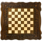 Игровой набор резной "Волна" средние (шахматы и нарды)
