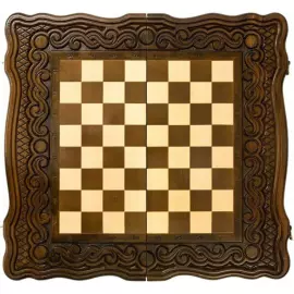 Игровой набор резной "Волна" средние (шахматы и нарды)