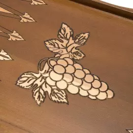 Игровой набор резной "Виноградная изгородь" (шахматы, нарды и шашки)