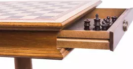 Шахматный стол из дуба "Постамент"
