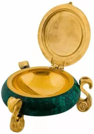 Пепельница "Подарочная", малахит