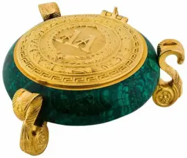 Пепельница "Подарочная", малахит Пепельница "Подарочная", малахит